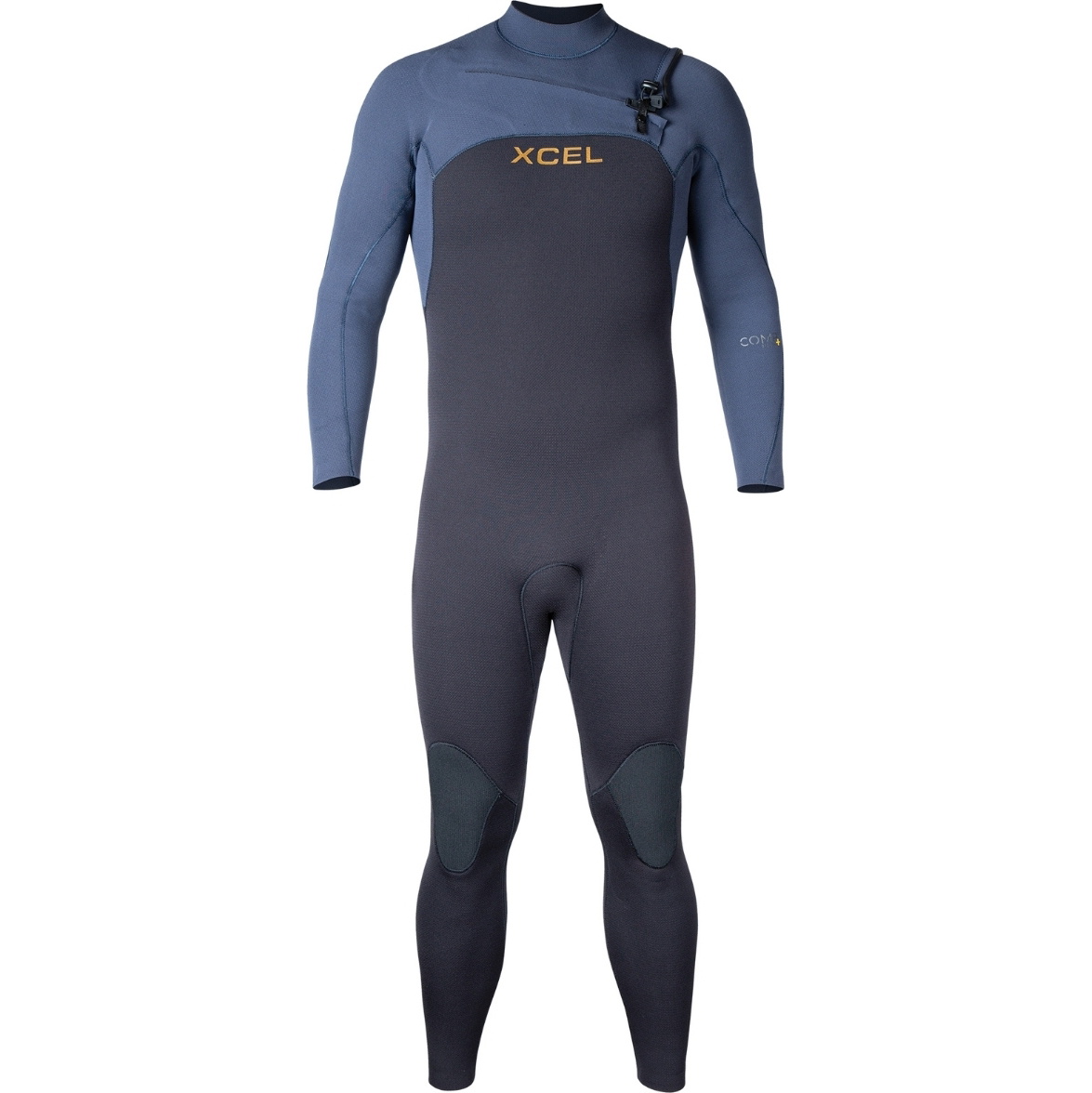 2025 Xcel Da Uomo Comp + 5/4mm Chest Zip Muta MN54CPC4BU - Black / Blue Nights